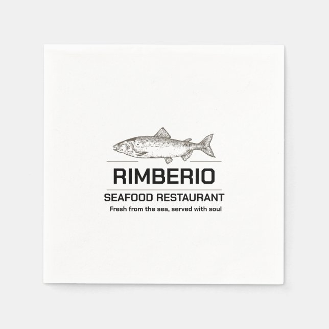 Guardanapo de Papel Quadrado com Logotipo de Resta (Frente)