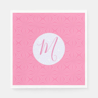 Guardanapo De Papel Quadrados Ondulados Rosa Claro Festa Personalizada