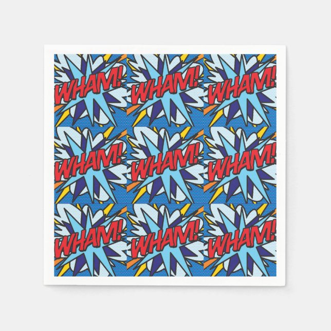 Guardanapo De Papel Quadrinhos WHAM (Frente)