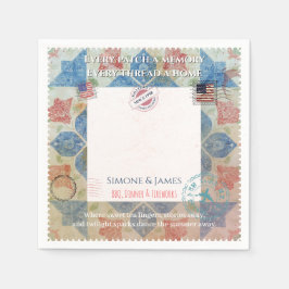Guardanapo De Papel Quadro de Memória Patchwork Americana Decoração de