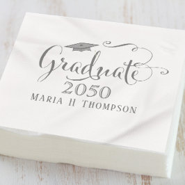 Guardanapo De Papel Quadro Moderno Mínimo de Graduação Elegante