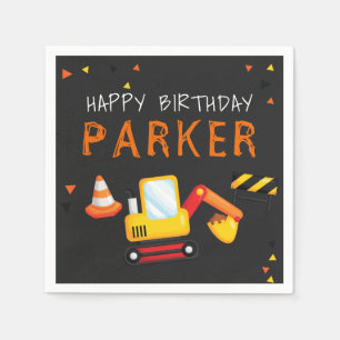 Guardanapo De Papel Quadro personalizado aniversário da construção