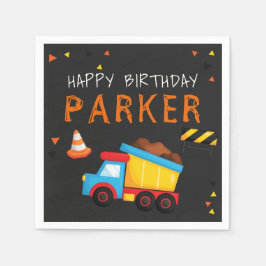 Guardanapo De Papel Quadro Personalizado de Aniversário de Construção