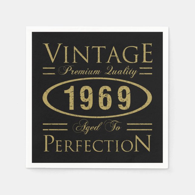 Guardanapo De Papel Qualidade Premium 1969 (Frente)