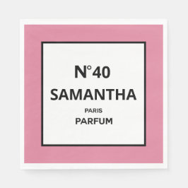 Guardanapo De Papel QUALQUER ANO de Aniversário do Designer de Perfume