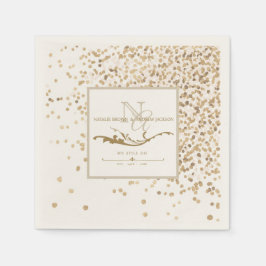 Guardanapo De Papel QUALQUER Monograma de Aniversário Napkin