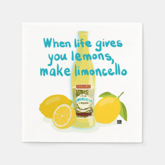 Guardanapo De Papel Quando a Vida Lhe Dá Limões - Faça Limoncello