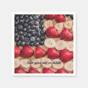 Guardanapo De Papel Quarto engraçado da fruta americana do falso da