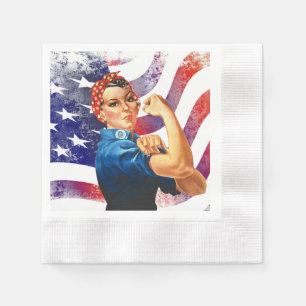 Guardanapo De Papel Quarto feliz da mulher do independente de julho