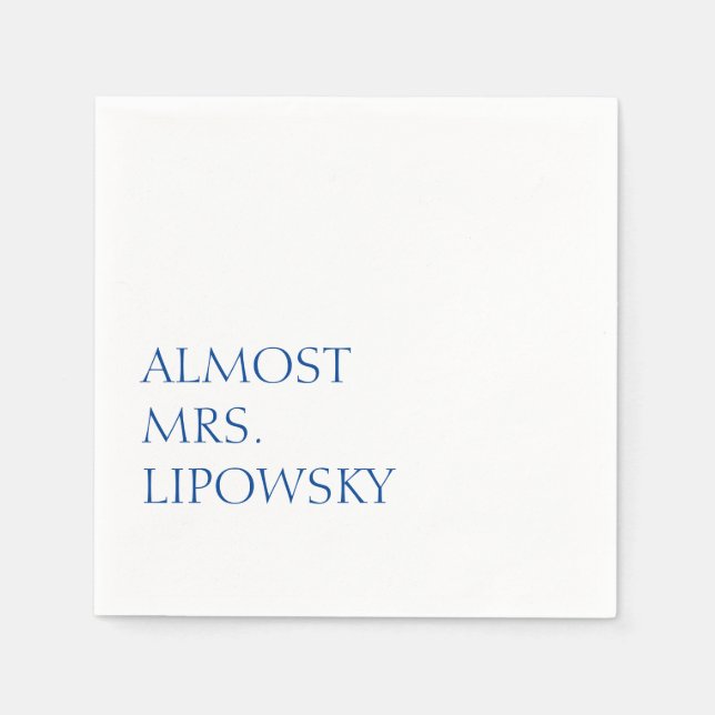 Guardanapo De Papel Quase a Sra. (Frente)