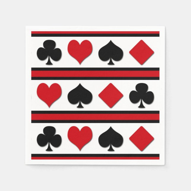 Guardanapo De Papel Quatro naipes de cartão (Frente)