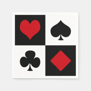 Guardanapo De Papel Quatro naipes de cartão