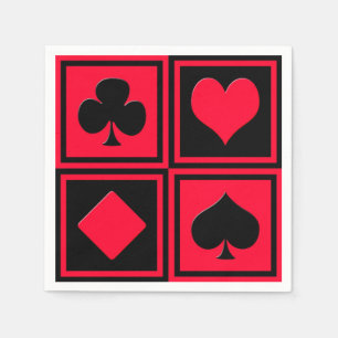 Guardanapo De Papel Quatro naipes de cartão