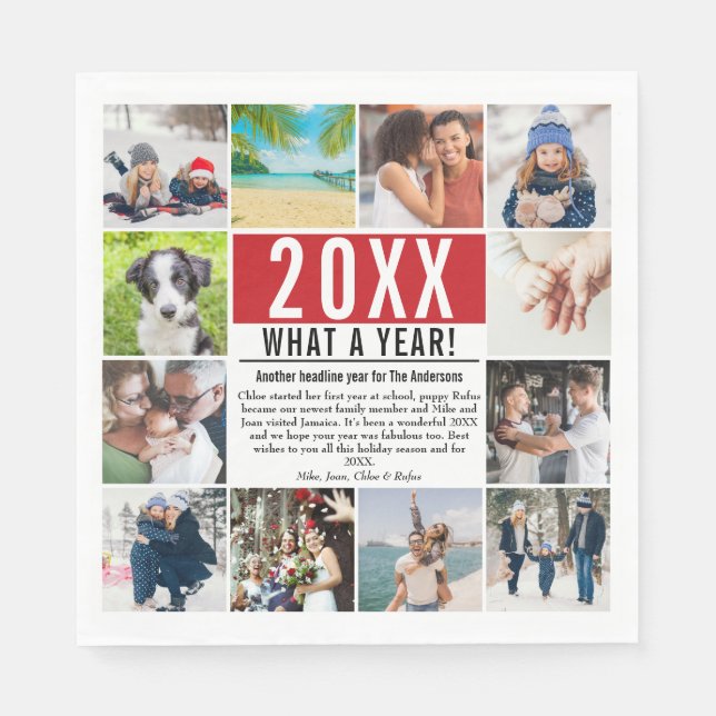 Guardanapo De Papel Que ano de 12 notícias sobre a família de fotos em (Frente)