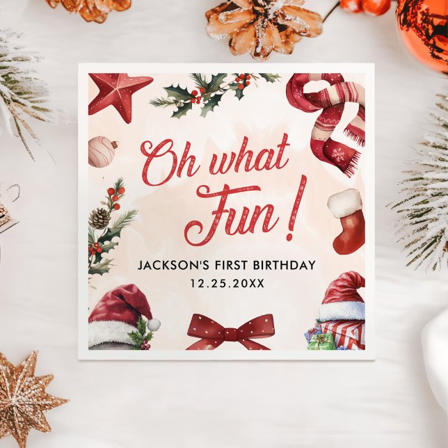 Guardanapo De Papel Que bela Festa de aniversário de Natal (Criador carregado)