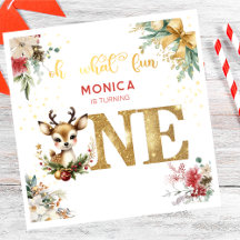 Que Natal divertido primeiro aniversário