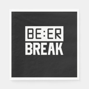 Guardanapo De Papel Quebra de tempo da cerveja