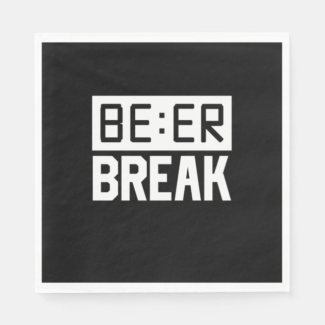 Guardanapo De Papel Quebra de Tempo da Cerveja (Frente)