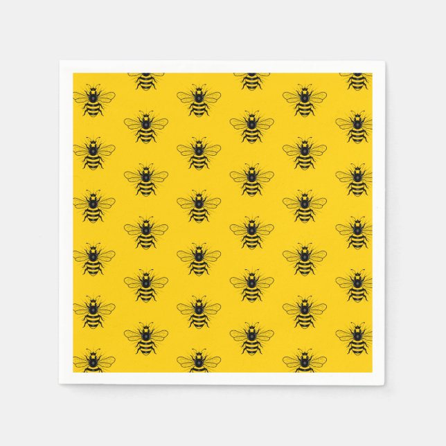 Guardanapo De Papel Queen Bee Pattern Party Napkins (Frente)