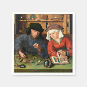 Guardanapo De Papel Quentin Matsys - O Moneylender e sua esposa