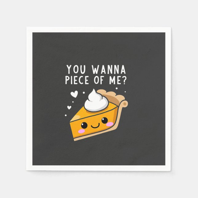 Guardanapo De Papel Quer Uma Peça De Ação De Graças? (Frente)