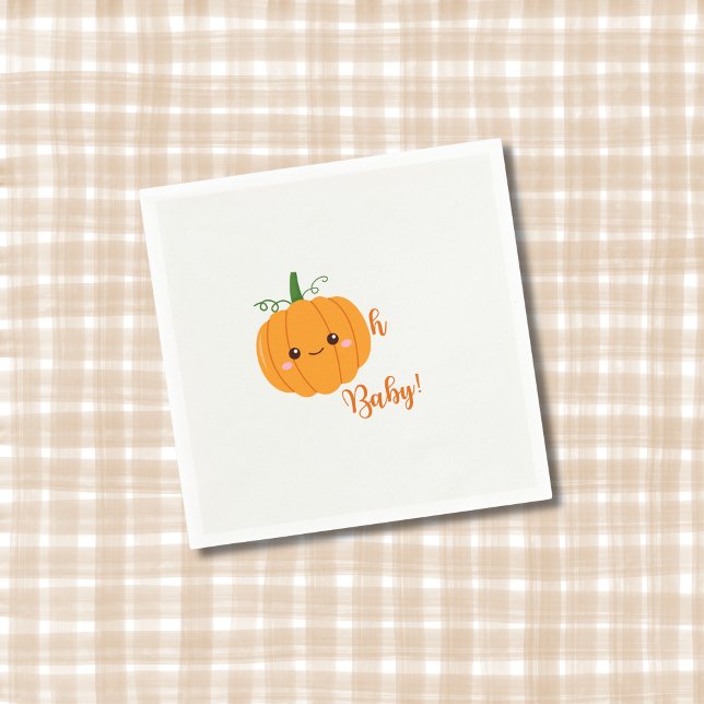 Guardanapo De Papel Querida Bonita Pumpkin Fall Chá Napkin (Criador carregado)