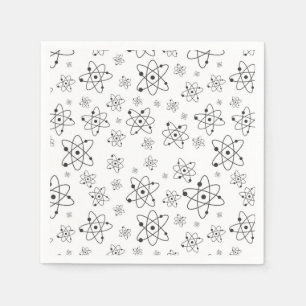 Guardanapo De Papel Química da ciência do teste padrão dos átomos