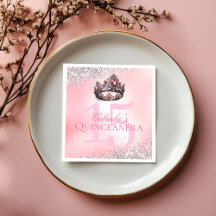 Quinceanera da Princesa Rosa Elegante