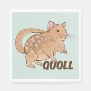 Guardanapo De Papel Quoll Marsupial Australiano
