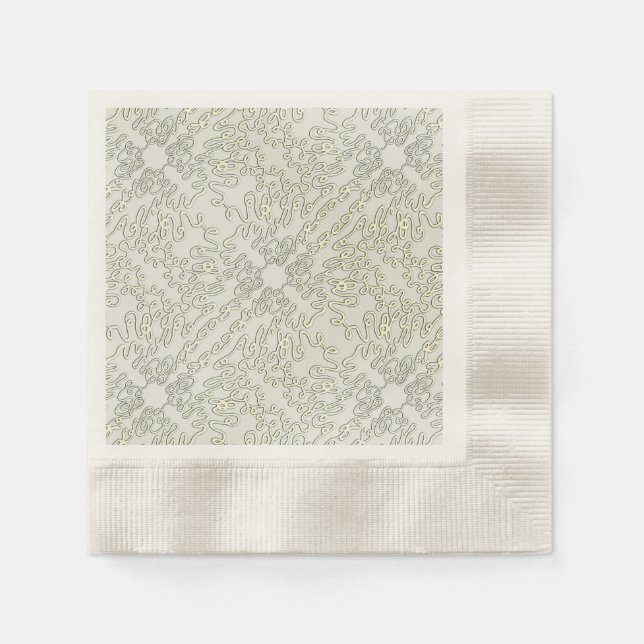 Guardanapo De Papel Rabisco Elegante (Frente)
