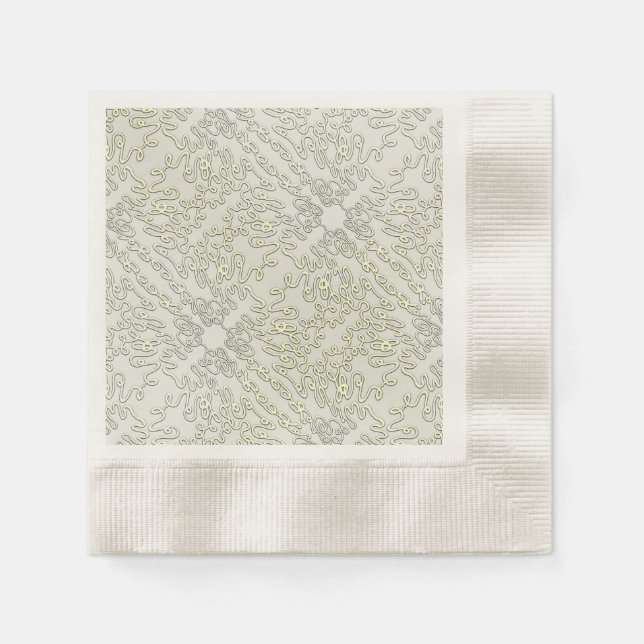 Guardanapo De Papel Rabisco Elegante (Frente)