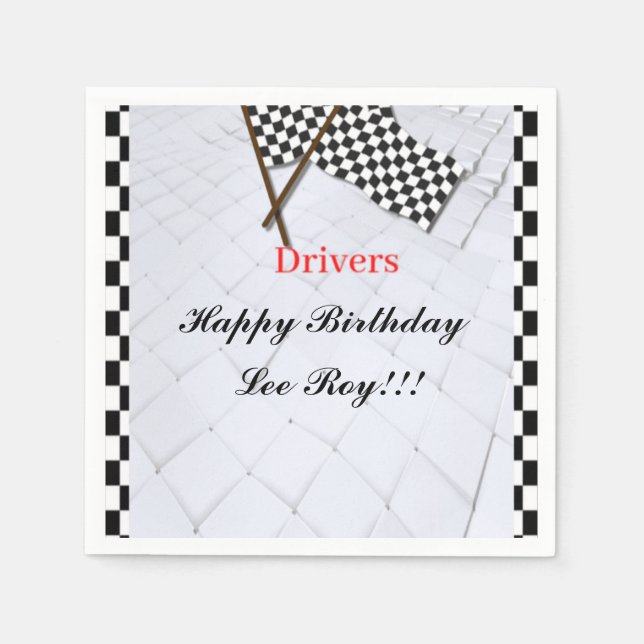 Guardanapo De Papel Raça ao Tema da Vitória (Frente)