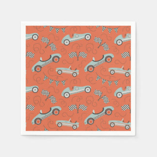 Guardanapo De Papel Race Car Party Paper Napkins | Vintage Race Car