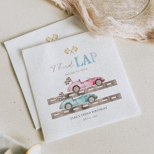 Guardanapo De Papel Race Cars Napkins para o Aniversário Conjunto