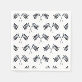 Guardanapo De Papel Race Flag Chá de fraldas Napkin