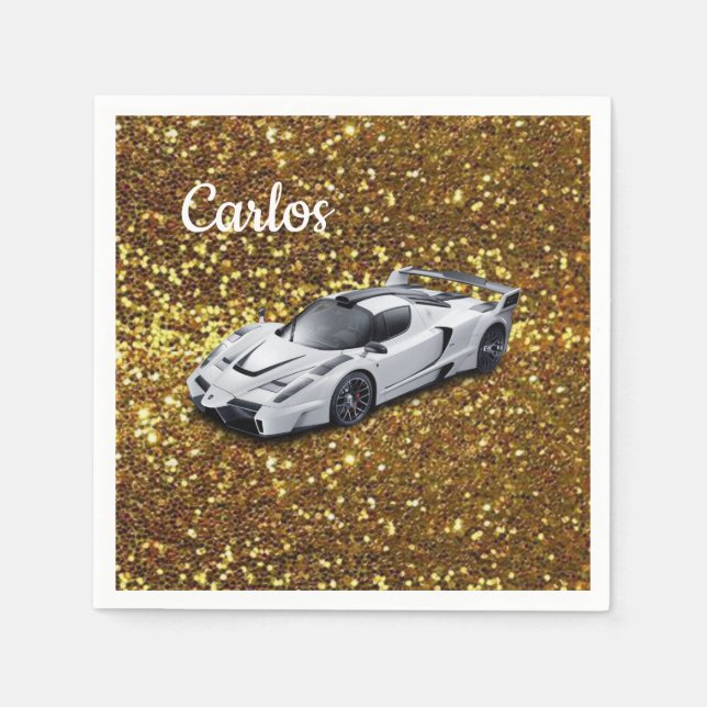 Guardanapo De Papel Racecar Paper Napkins (Frente)