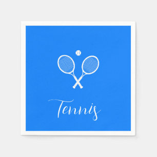 Guardanapo De Papel Rackets tênis e Ball Ultramarine Azul