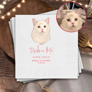 Guardanapo De Papel Ragdoll Cat Bebidas Personalizadas em Mim