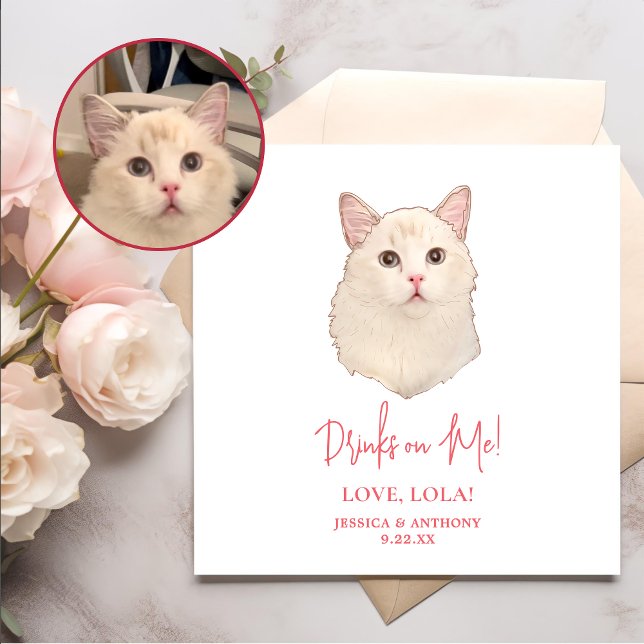 Guardanapo De Papel Ragdoll Cat Bebidas Personalizadas em Mim (Criador carregado)