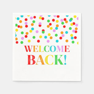Guardanapo De Papel Rainbow Confetti Bem-Vindo Napkins