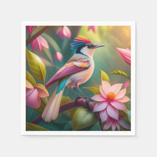 Guardanapo De Papel Rainbow crested Jay Fantasy Bird