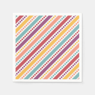 Guardanapo De Papel Rainbow Does & Stripes Girl Aniversário