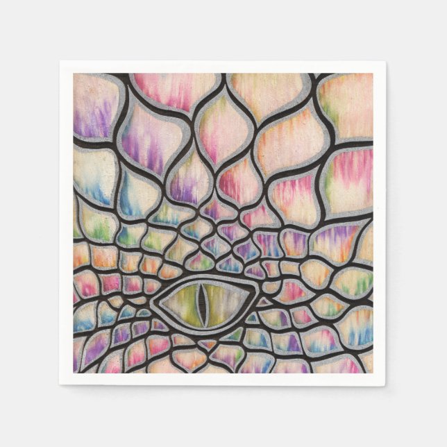 Guardanapo De Papel Rainbow Dragon (Frente)