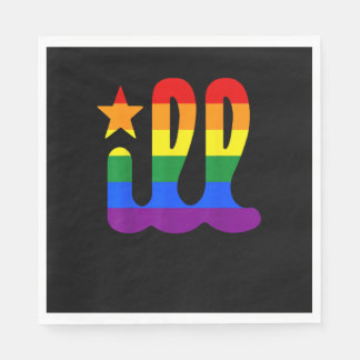 Guardanapo De Papel Rainbow Pride Love ill Filadélfia Philadelphia Gay