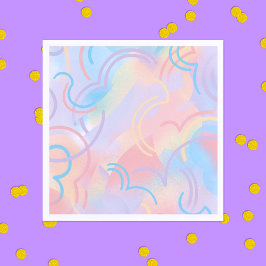 Guardanapo De Papel Rainbow Sparkles