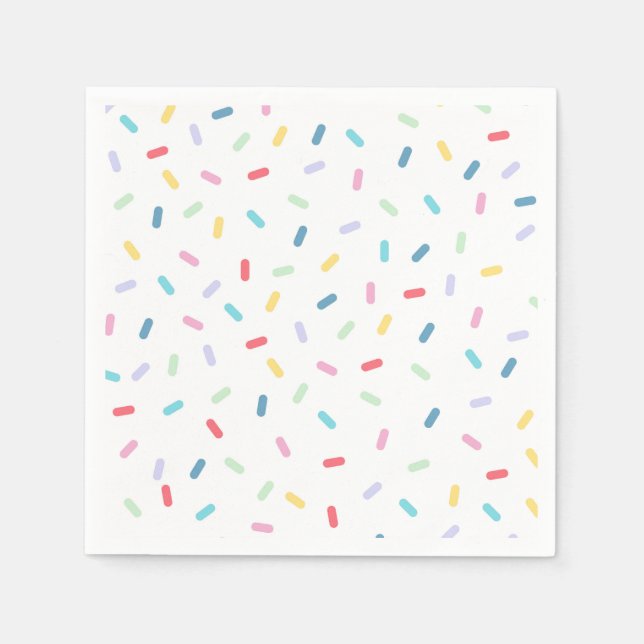 Guardanapo De Papel Rainbow Sprinkles (Frente)