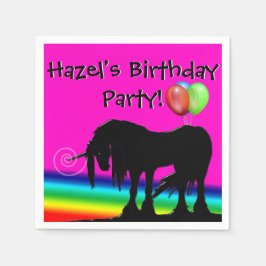 Guardanapo De Papel Rainbow Unicorn Party