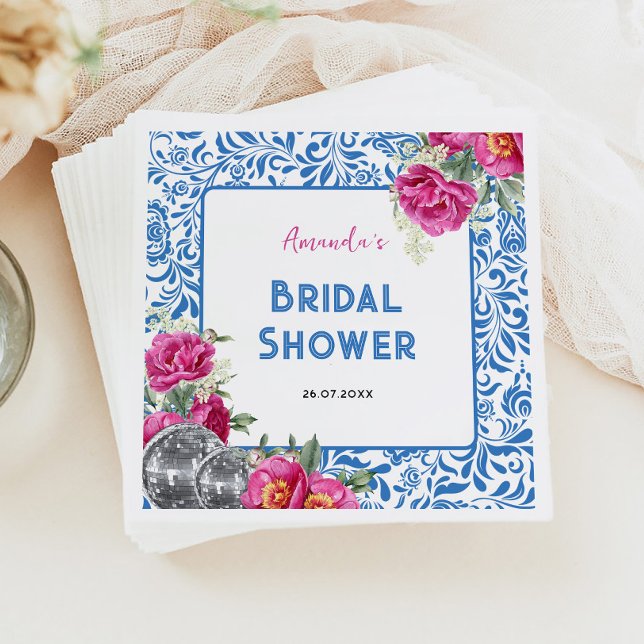 Guardanapo De Papel Rainha da Dança Mamma Mia Chá de Noiva Disco (Criador carregado)