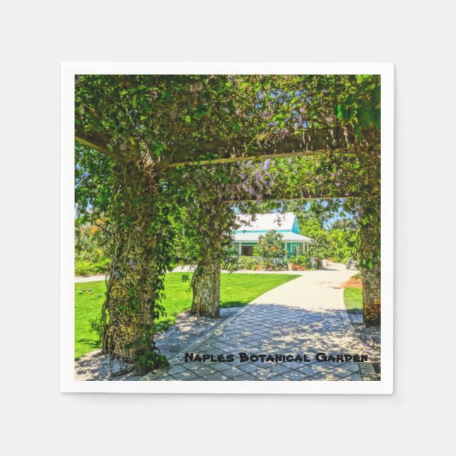 Guardanapo De Papel Rainha da Terra Nápoles Jardim Botânico, Flórida (Frente)