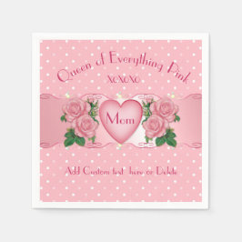 Guardanapo De Papel Rainha de Tudo Rosa Mãe